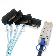 Mini SAS HD SFF-8088 26Pin to 4X SAS 8482 2 in 1 Server High Speed Adapter Cable picture