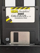 Cliffs Studyware For The Calculus Version 4.5: 3.5” Disk Only / VTG Software DOS picture