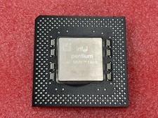Vintage Intel Pentium MMX 233 MHz FV8050366233 SOCKET 7 Gold Pin SL27S SL293 picture