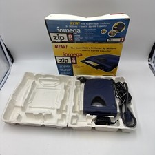Iomega 250MB External Parallel Port Drive Z250P- Blue w/ Cables Untested As Is picture