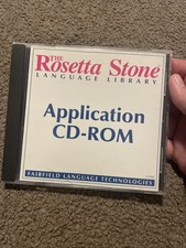 Vintage Rosetta Stone Language Library Application CD-ROM PC Mac 1998 Retro picture