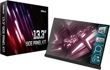 ASRock 13.3 Inch Side Panel Kit Full HD LCD Display for Computer Case Japan picture