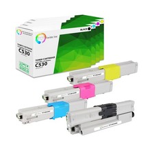 TCT 4PK Oki C530 High Yield Toner Cartridge Set For Okidata C530 MC561 MC361 picture