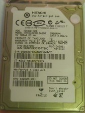 Hitachi HTS543232L9A300 P/N:0A57297 MLC:DA2861 FW:A C40J A/A 320GB 2.5