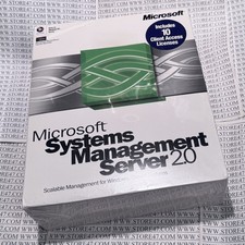VINTAGE NOS SEALED Microsoft Systems Management Server 2.0 CD and 10 User CAL picture