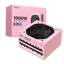 Vetroo 1000W Pink Power Supply ATX 3.1 Ready Dual PCIe 5.1 80+Gold Full Modular picture