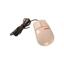 VINTAGE COMPAQ MUS9J WHITE  2 BUTTON PS2 MECHANICAL MOUSE RM3-SB4-23 picture