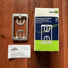 Leviton C0224-CP ONE-Gang Low Voltage Mounting Brackets (Qty: 10 - Lot Deal) picture