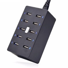 Universal 10 Port USB Charging Station Wall Charger fr iPhone iPad Android Phone picture