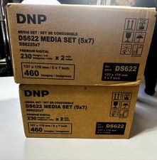 2 New in Box DS622 (5x7) Media Set 2 rolls x 230 images/roll, 460 each images picture