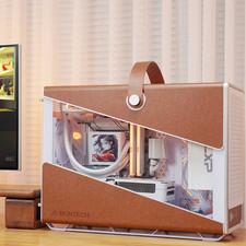 MONTECH Heritage leather handle White computer case supports  40CM graphics card picture