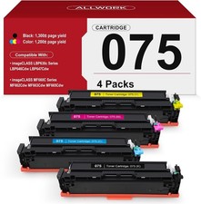 075 TONER CARTRIDGE 075H 4 PACK CANON REPLACEMENT LBP646Cdw MF665CDW MF662CDW picture