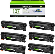 6PK CRG137 Toner For Canon 137 Toner Cartridge ImageClass D570 MF232w MF242dw picture