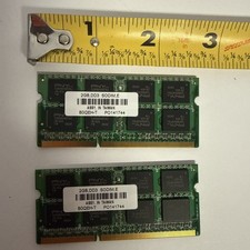 Lot Of 2x PNY 2GB DD3 Sodim E BOQEH-T Memory (4gb Ram) MacBook picture