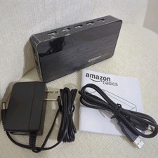 10 Port USB 2.0 Hub Amazon Basics w/ Power Adapter and Cable 2 Fast Charge ports picture