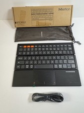 MEETION Foldable Bluetooth Keyboard With Touchpad, BTC9551 Compact, Rechargeable picture