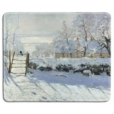 - Art Mousepad - Natural Pad with Famous Fine Art Painting of The Magpie by C... picture