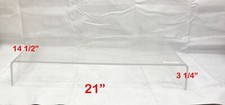 Clear Acrylic Monitor Stand Tabletop Laptop PC Computer Screen Riser Stand Used* picture