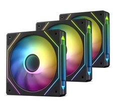 8 ARGB Infinity Mirror Case Fans 120mm Kit - (5 Reverse + 3 Std) w/ Controller picture