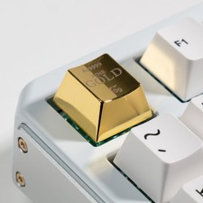 Artisan Zinc Alloy Keycap For Mechanical Keyboard ESC Key 1U MX Gold IDP01 picture