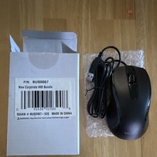 Targus BUS0067 Wired USB Optical Mouse 1000 DPI 3-Button Scroll Wheel Black picture