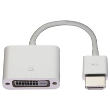 Apple HDMI to DVI Adapter for External Display - White (MJVU2AM/A) picture