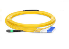 10M MPO/MTP to 12XLC Type B Breakout Fiber Optic Cable SM Fiber Patch Cord-09867 picture