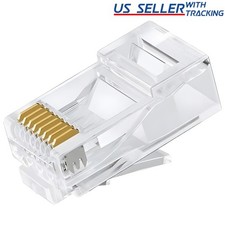 1000pcs RJ45 Modular Plug Network Cable LAN Connector Plug End 8P8C CAT5 CAT5E picture