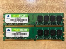 Gently Used Corsair ValueSelect VS1GB667D2 2GB Desktop Ram Kit picture