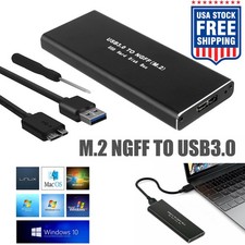 USB 3.0 M.2 SSD Reader for 2230 2242 2260 2280 Size Portable Hard Drive Adapter picture