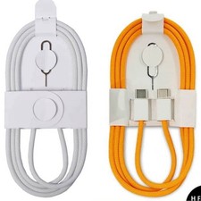 60W USB-C to USB-C Fast Charging Braided Cable 480Mbps Data Cord 4FT picture