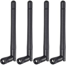 Bingfu Dual Band WiFi 2.4GHz 5GHz 5.8GHz 3dBi MIMO RP-SMA Male Antenna 4-Pack picture