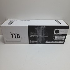 NEW GENUINE - CANON 118 BLACK TONER CARTRIDGE - 2662B001 SEALED UGLY BOX picture