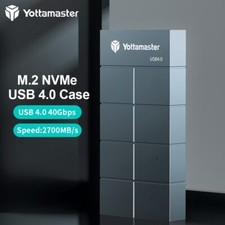 Yottamaster M.2 NVMe SSD Enclosure USB 4 Type C For 2280 Thunderbolt 3 4 40 Gbps picture