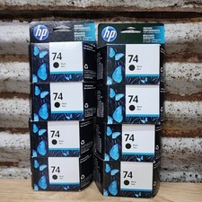 Genuine OEM HP 74 Black Ink Cartridges QTY 8 CB335WN EXP 09/2016 12/2016 picture