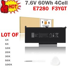 🧡LOT F3YGT Battery For Dell Latitude 12 13 14 E7280 E7480 7480 7490 7380 DM3WC picture