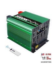 Green 3000 Watt Pure Sine Power Inverter 12V to 110V 120V DC Converter picture