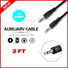 2PCS AUX Cable 3.5mm Jack Male to Male Stereo Audio Cord for PC iPod Car iPhone picture