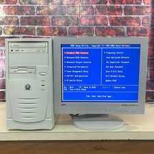 Classic Custom Beige ATX Retro Gaming PC Boots to BIOS 256MB RAM No HDD picture