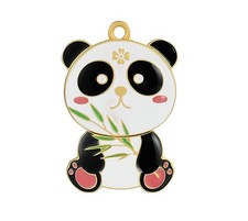 Metal USB Flash Drive Cute Panda Design Portable Thumb Drive for Students Uni... picture