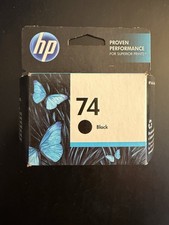HP 74 Black Ink Cartridge Genuine OEM CB335WN NOS Expired Dec 2014 Sealed picture