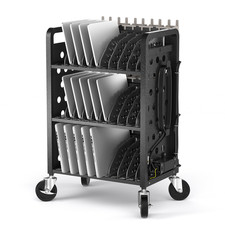 30 Device Chromebook Charging Cart - Open Charging Storage Rack for Classroom picture