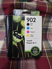 New Genuine HP 902 4PK Ink Cartridges OfficeJet Pro 6961, 6968 *Read* picture