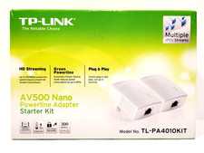 TP-Link AV600 Powerline Starter Kit - White New Open Box picture