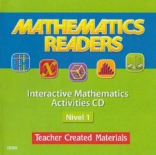 Interactive Mathematics Activities Nivel 1 Spanish PC CD algebra geometry games picture