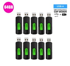 5/10/20Pack 64GB USB Flash Drive Thumb Drive USB 2.0 Memory Stick USB Drives picture