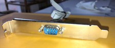 Serial Adapter, Male DE-9, D-Sub to Serial, RS-232, Mounted Low Profile Bracket picture