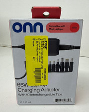ONN ADS-65QI-19A-2 65W Universal Laptop Charger with 10 Interchangable picture