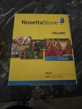 Rosetta Stone Italian Complete New 1-5 Windows PC Mac Full Set picture