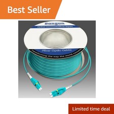 Bangun LC to LC Fiber Cable 122m 1 Pack, 400ft OM3 Duplex Aqua picture